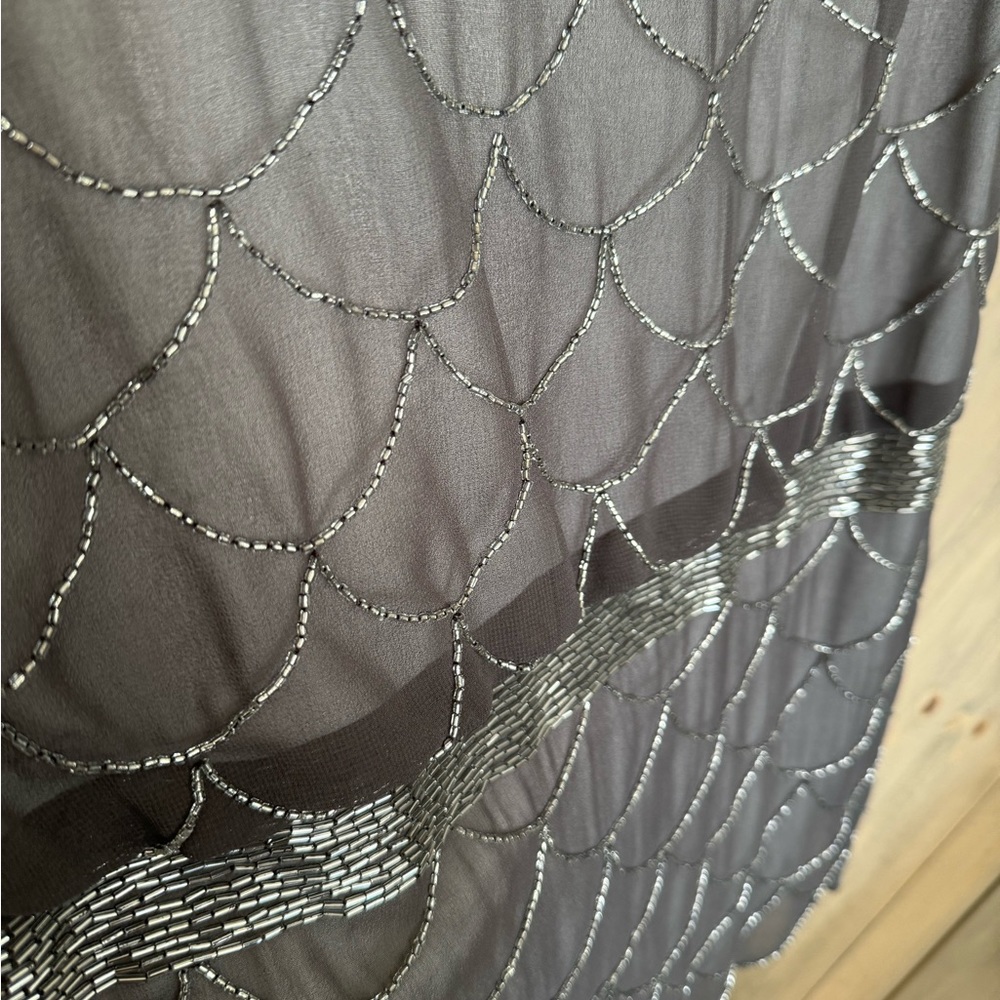 Adrianna Papell beaded cocktail dress size 2.